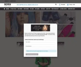 Bornhaircare.com(Born Hair Care) Screenshot