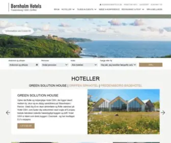 Bornholmhotels.dk(Hotel ferie på Bornholm) Screenshot