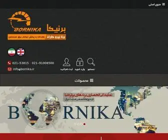 Bornika.ir(زمینه فعالیت برنیکا) Screenshot