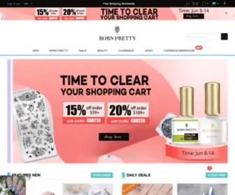 Bornprettystore.com(Wholesale Nail Art Products For All Categories) Screenshot