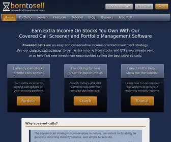 Borntosell.com(Covered Calls) Screenshot