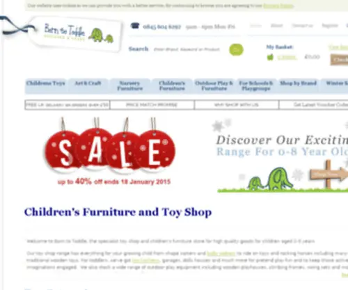 Borntotoddle.com(Childrens furniture) Screenshot