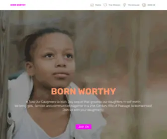 Bornworthy.org(BORN WORTHY) Screenshot