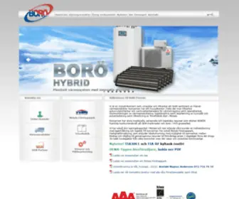 Boroe.com(Nordens ledande tillverkare av ackumulatortankar) Screenshot