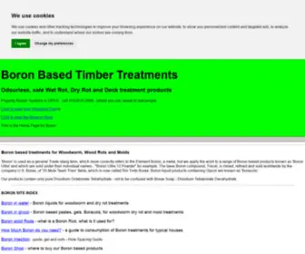 Boron.org.uk(Boron Based Woodworm and Dry Rot Treatments) Screenshot