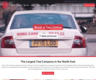 Borotaxis.co.uk(The Largest Taxi Company in the North East) Screenshot