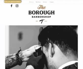 Boroughbarbershop.com(A local barbershop) Screenshot