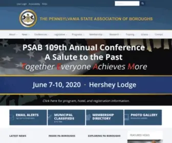 Boroughs.org(The Pennsylvania Association of Boroughs (PSAB)) Screenshot