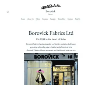 Borovickfabricsltd.co.uk(Borovick) Screenshot