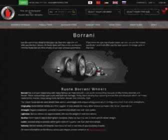 Borrani.com(Ruote Borrani Wheels) Screenshot