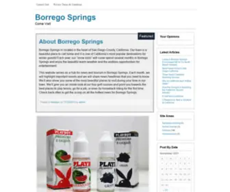 Borrego-Springs.com(Borrego Springs) Screenshot