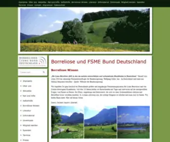 Borreliose-Bund.de(Borreliose und FSME Bund Deutschland) Screenshot