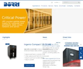 Borri.it(Single phase and three phase UPS (Uninterruptible Power Supply)) Screenshot
