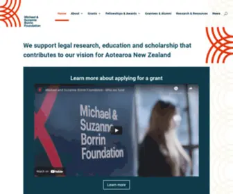 Borrinfoundation.nz(Borrin Foundation) Screenshot