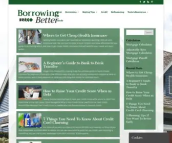 Borrowingbetter.com(Borrowing Better) Screenshot