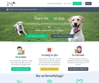 Borrowmydoggy.com(Borrow my doggy) Screenshot