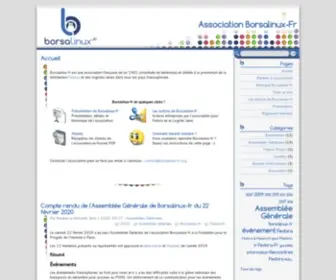 Borsalinux-FR.org(Association Borsalinux) Screenshot