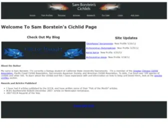 Borstein.info(Sam Borstein's Cichlids) Screenshot