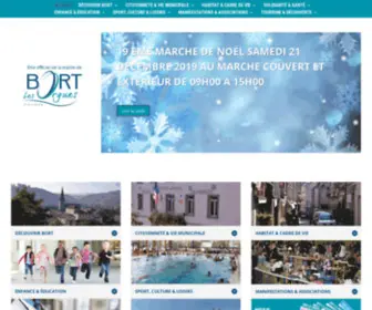 Bort-LES-Orgues.com(Site Officiel de la Ville de Bort) Screenshot