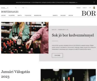 Bortarsasag.hu(Bortársaság) Screenshot