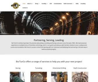 Bortunco.com(Boring Contractor) Screenshot