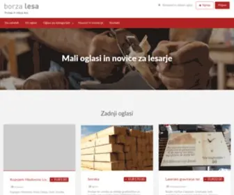 Borzalesa.com(Prodaja in nakup lesa) Screenshot