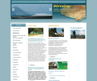 Borzsony.hu(Börzsöny információs kapuja) Screenshot