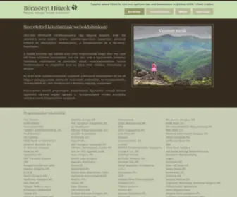 Borzsonyihiuzok.hu(Börzsönyi) Screenshot