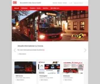 Bos-FW.de(Busverkehr Oder) Screenshot
