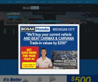 Bosakhondamc.com(Bosak Honda Michigan City) Screenshot