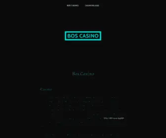 Boscasino.com(Boscasino) Screenshot