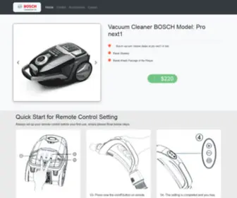 Bosch-Germany-Vacuum.com(Bosch Germany Vacuum model) Screenshot