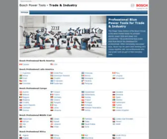 Bosch-Professional.com(Bosch Power Tools) Screenshot