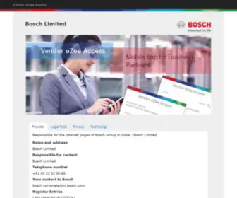 Bosch-Vendor-Portal.com(Bosch Limited) Screenshot