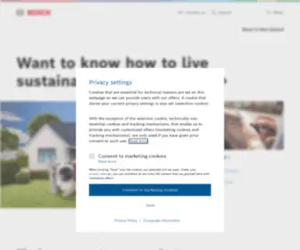 Bosch.co.nz(Invented for life) Screenshot