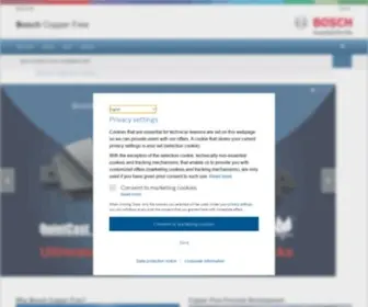 Boschcopperfree.com(Bosch Copper Free Brake Pads) Screenshot