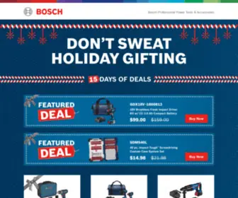 Boschholidaydeals.com(Bosch Holiday Deals) Screenshot