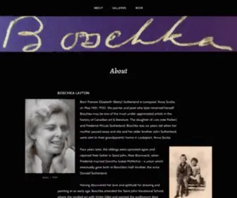 Boschka.net(The Art of Betty Sutherland) Screenshot