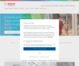 Boschsecuritysystems.rs(Bosch Security and Safety Systems I South East Europe) Screenshot