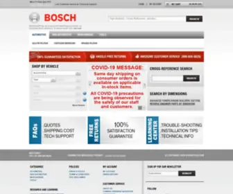 Boschsparkplugs.net(Bosch Automotive Replacement Parts on) Screenshot