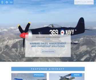 BoschungGlobal.com(WARBIRDS FOR SALE) Screenshot