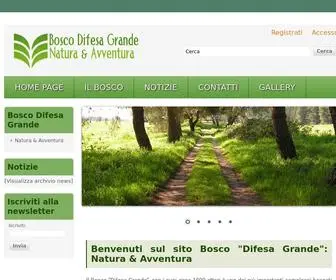 Boscodifesagrande.it(Centro Visite Bosco Difesa Grande) Screenshot