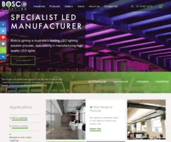 Boscolighting.com.au(LED lighting Manufacturer) Screenshot