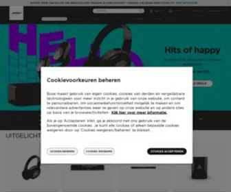 Bose.nl(Hoofdtelefoons, speakers, wearables) Screenshot