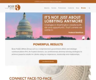 Bosepublicaffairs.com(Bose Public Affairs Group) Screenshot