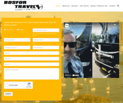 Bosfortravel.com.au(Bus Hire) Screenshot