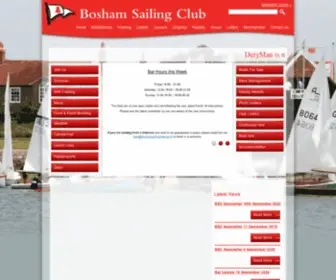 Boshamsailingclub.com(Bosham Sailing Club) Screenshot