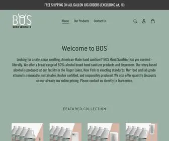 Boshandsanitizer.com(BOS Hand Sanitizer) Screenshot