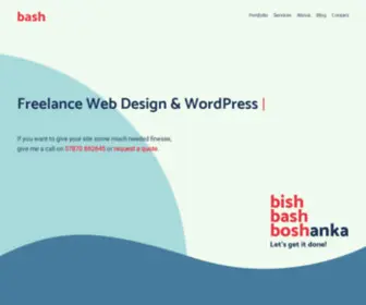 Boshanka.com(Freelance Web Designer in London) Screenshot