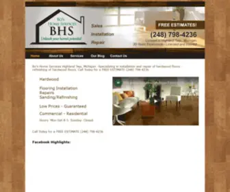 Boshomeservices.com(Flooring Michigan) Screenshot